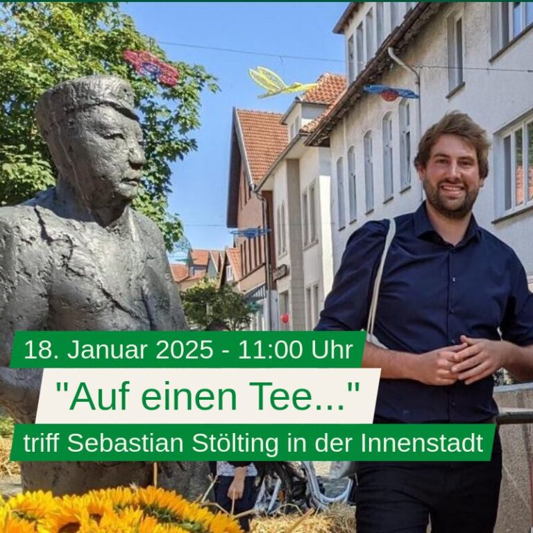 „Auf einen Tee…“ – Triff Sebastian Stölting in der Innenstadt von Halle (Westfalen)