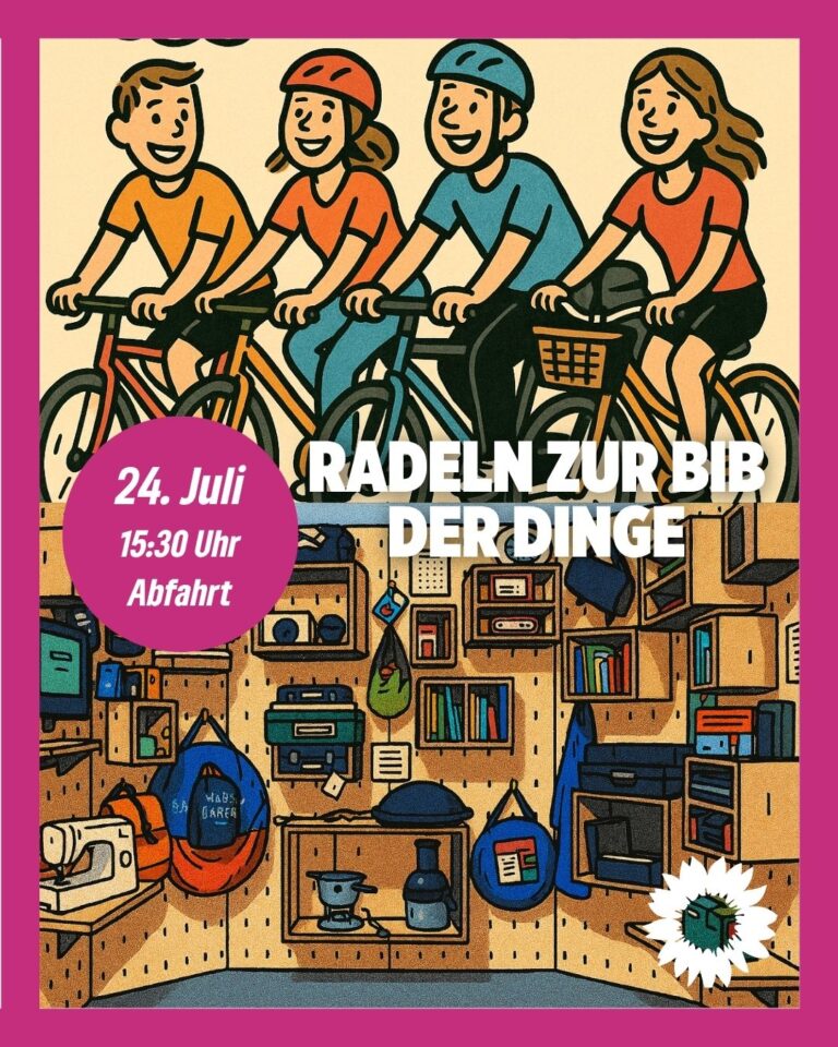Gemeinsam radeln – Gemeinsam entdecken: Grüne laden zur Tour zur „Bibliothek der Dinge“ in Steinhagen ein