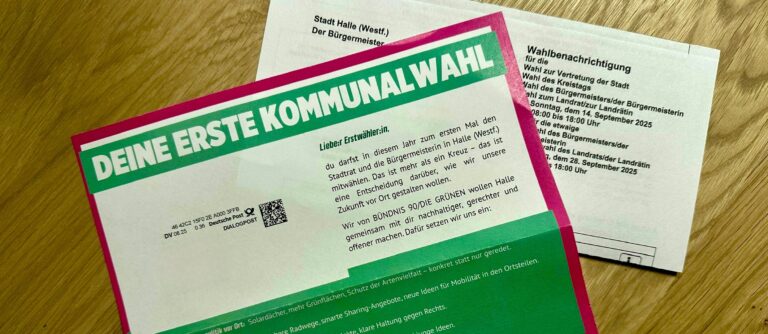 Informationsschreiben zur Kommunalwahl