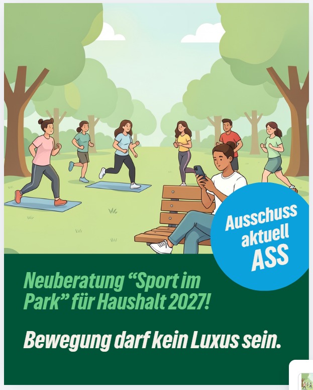 Wir wollen „Sport im Park“ später erneut auf den Weg bringen